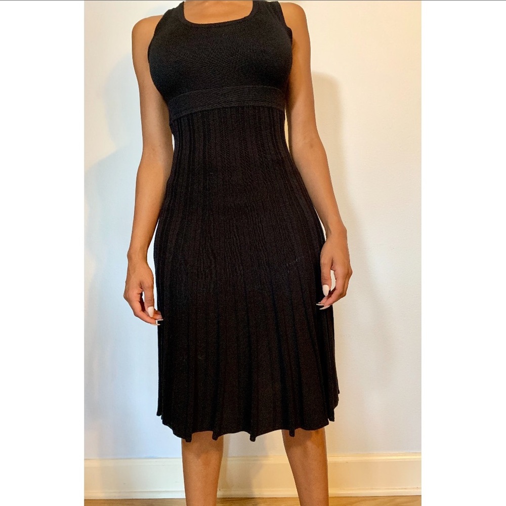 MAX STUDIO Black Midi Dress